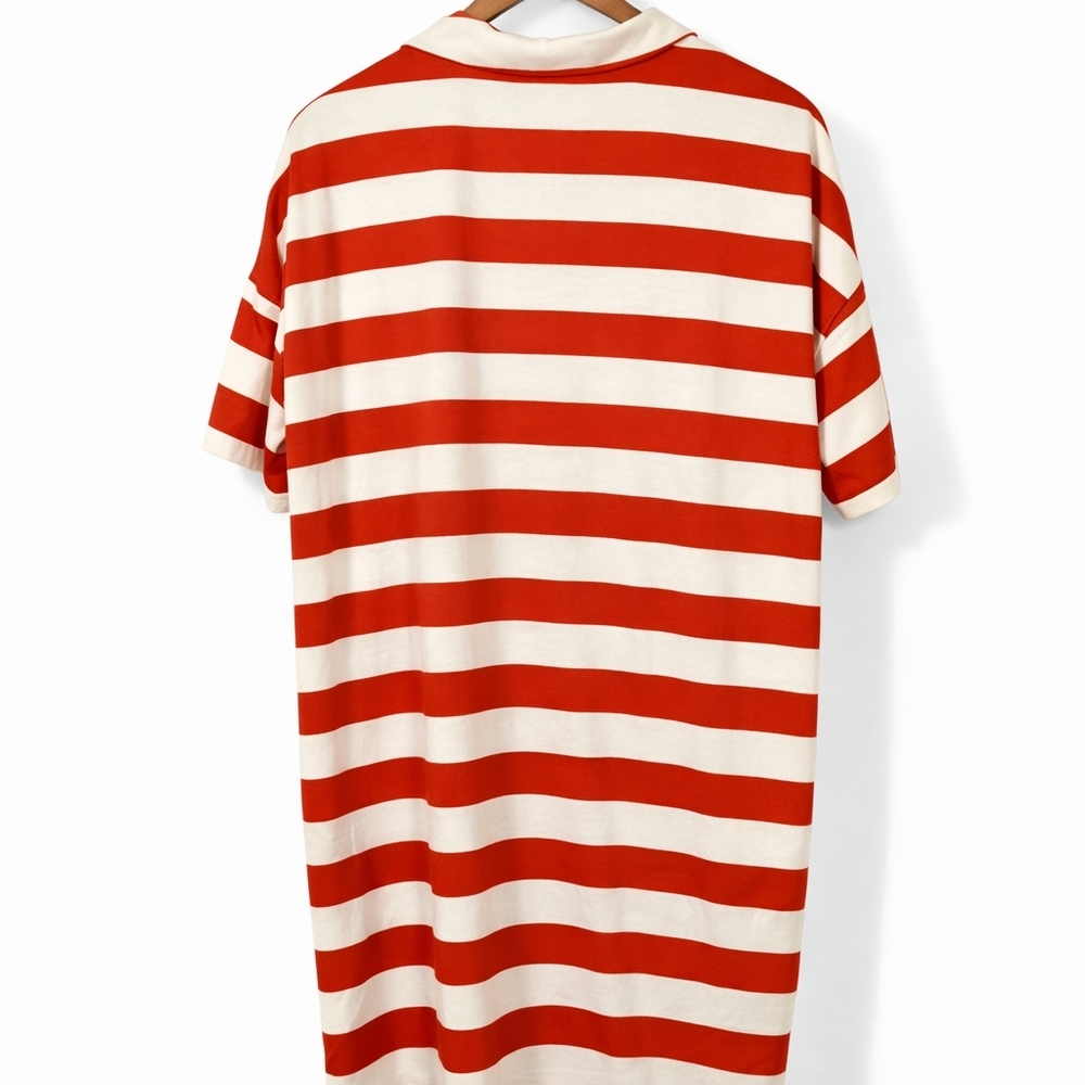 KULE Striped Polo Dress- Size M - Picture 3 of 3